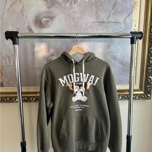 Zara Dark Green Mogwai Graphic Hoodie